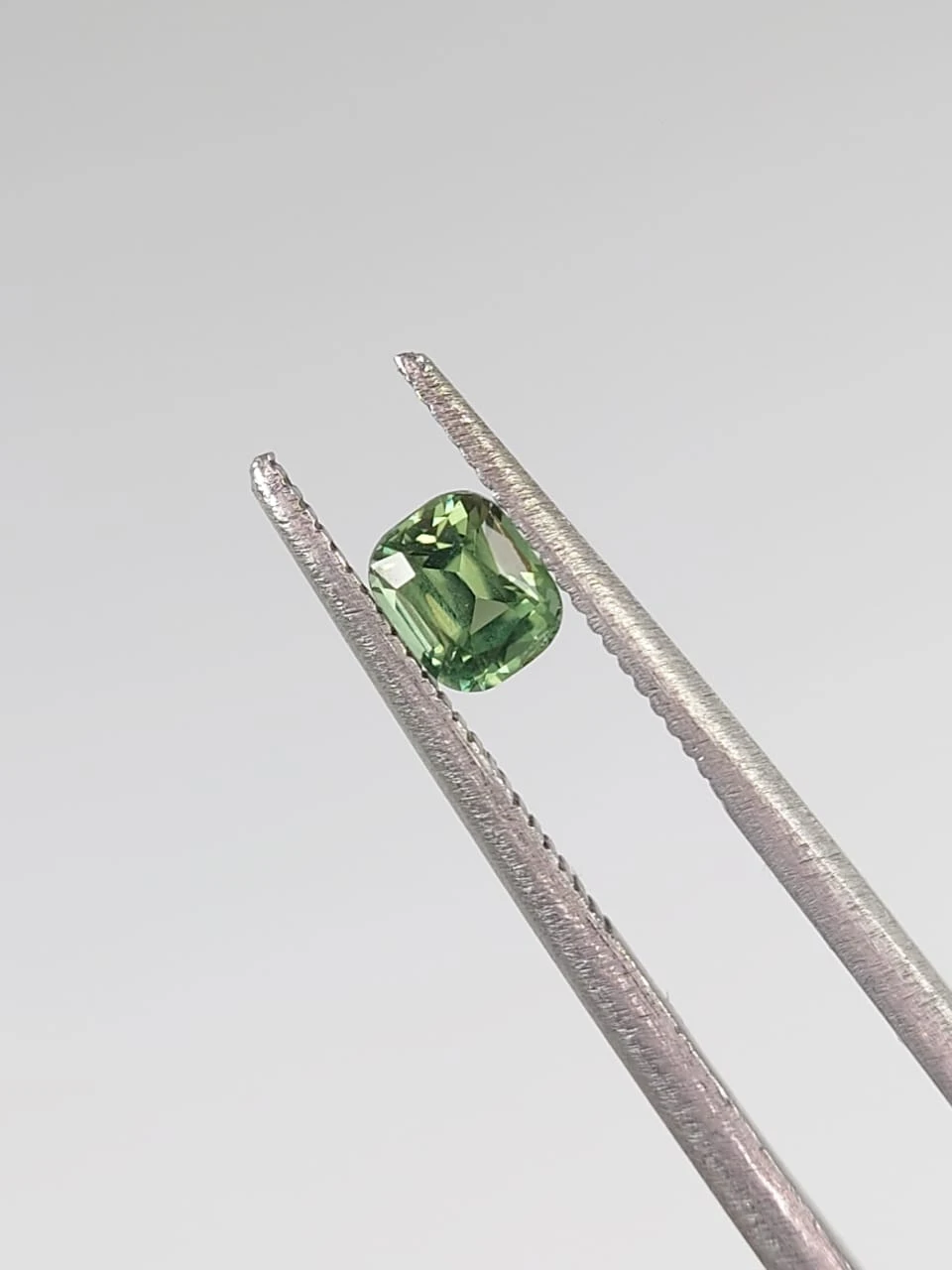 0.33ct Natural Green Tourmaline Cushion Cut Loose Gemstone from Afghanistan — view 1